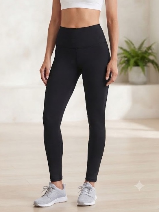 a new day Pants - A New Day Black High Rise Leggings Women's Stretch Comfy Basic Size M